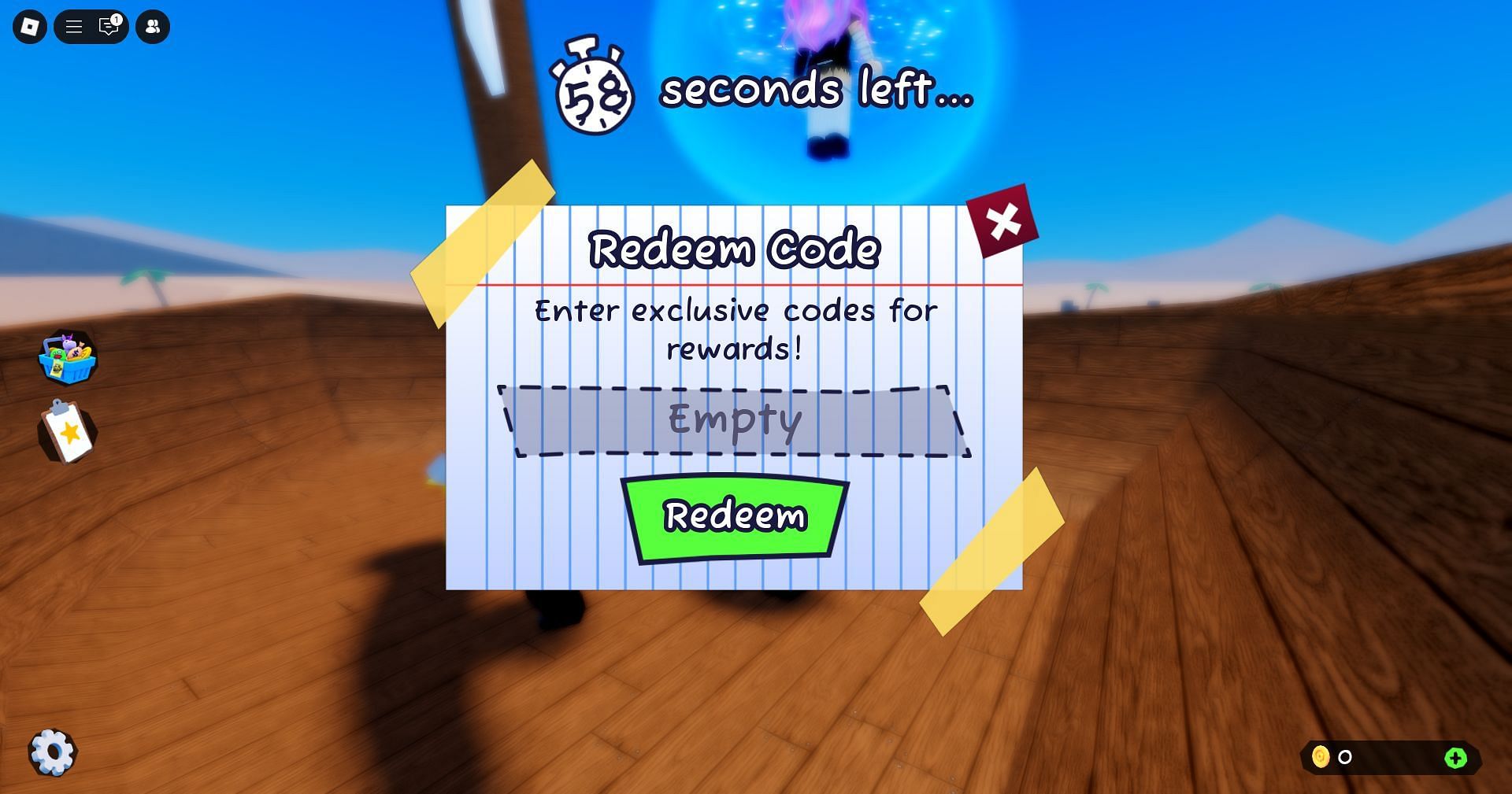 Redeem the code here (Image via Roblox)